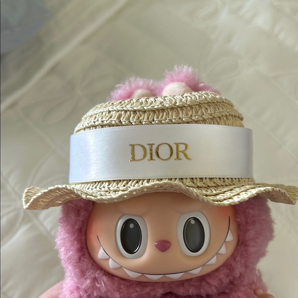 LABUBU designer straw hat